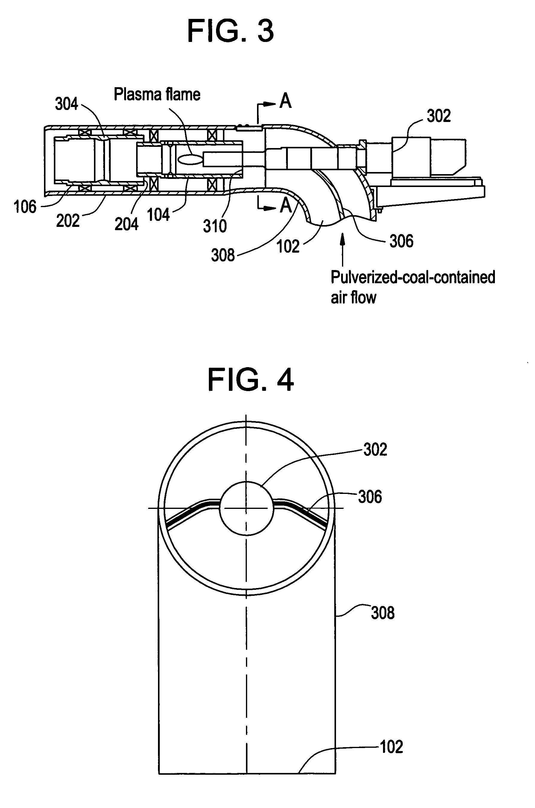 Plasma ignition burner