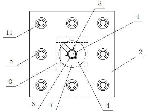 Axis type foundation bolt high-precision fast locator and locating method thereof