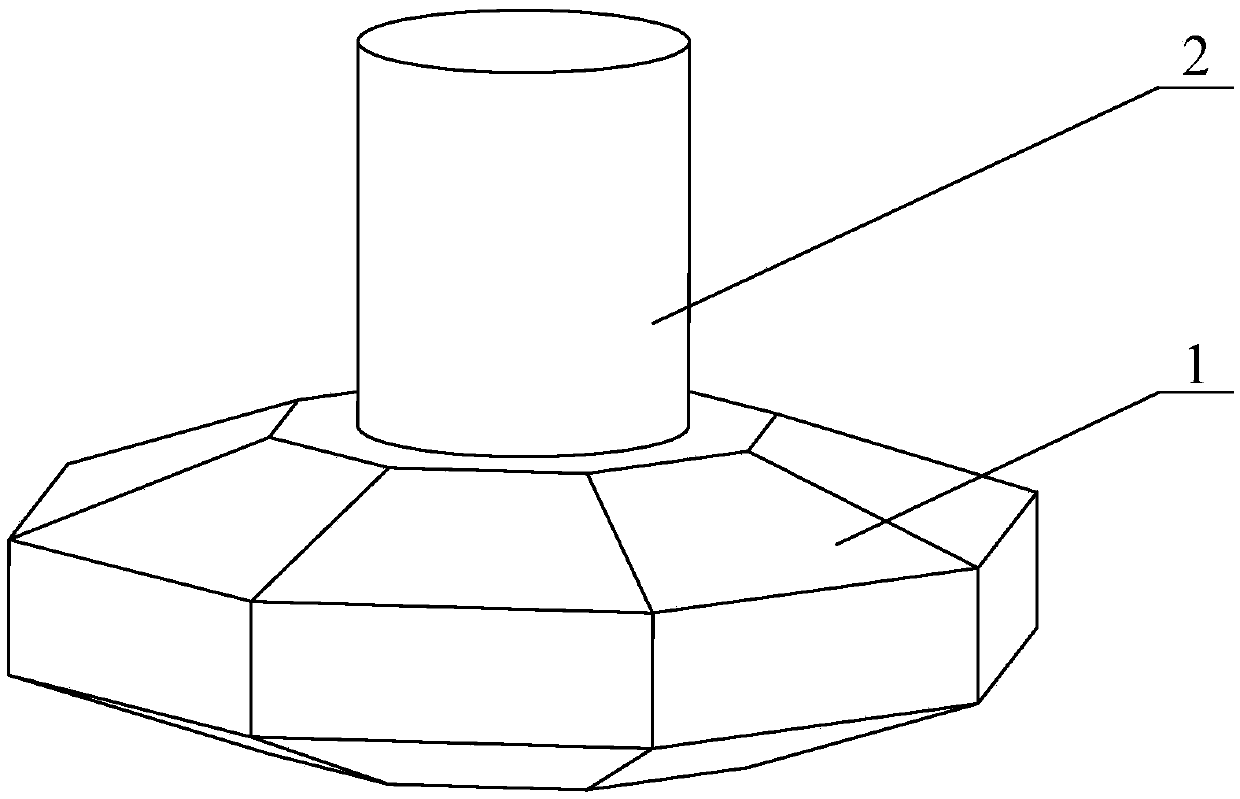 Drill assisted jack-up platform spud shoe