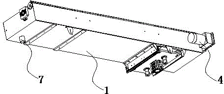 Circular washing device for concrete stirring shaft