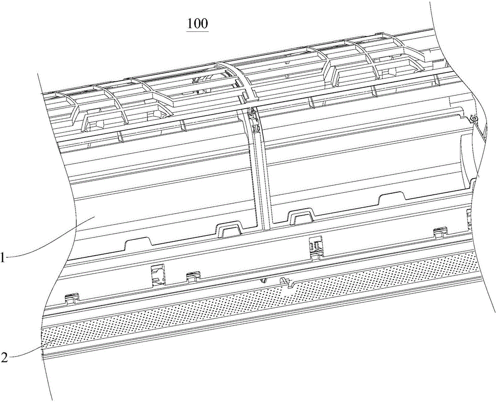 Air conditioner indoor unit and wind shield