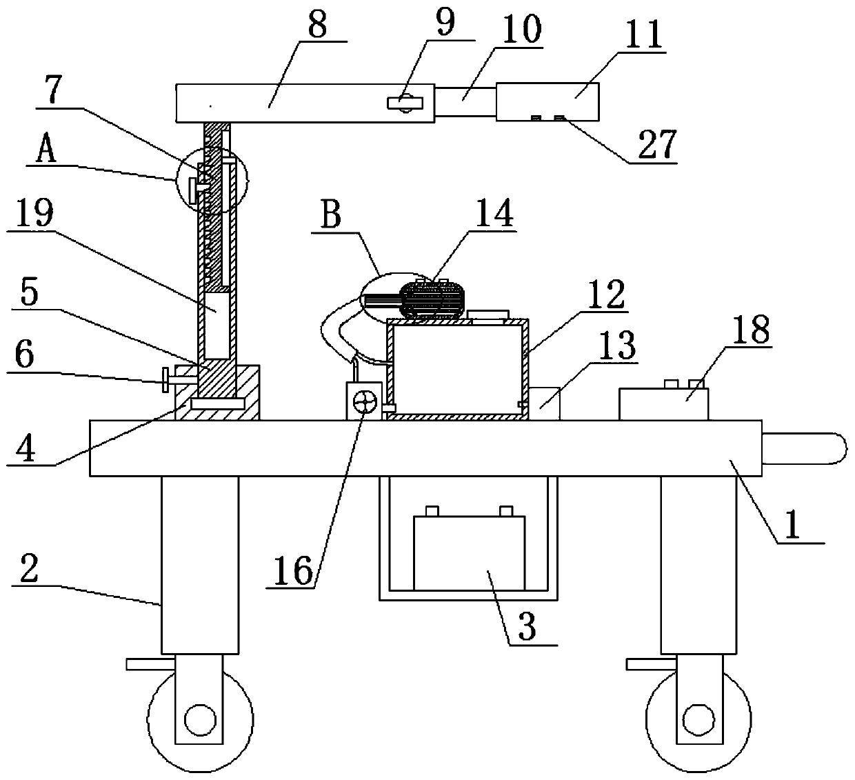 Circulating cold compress device for orthopedic nursing