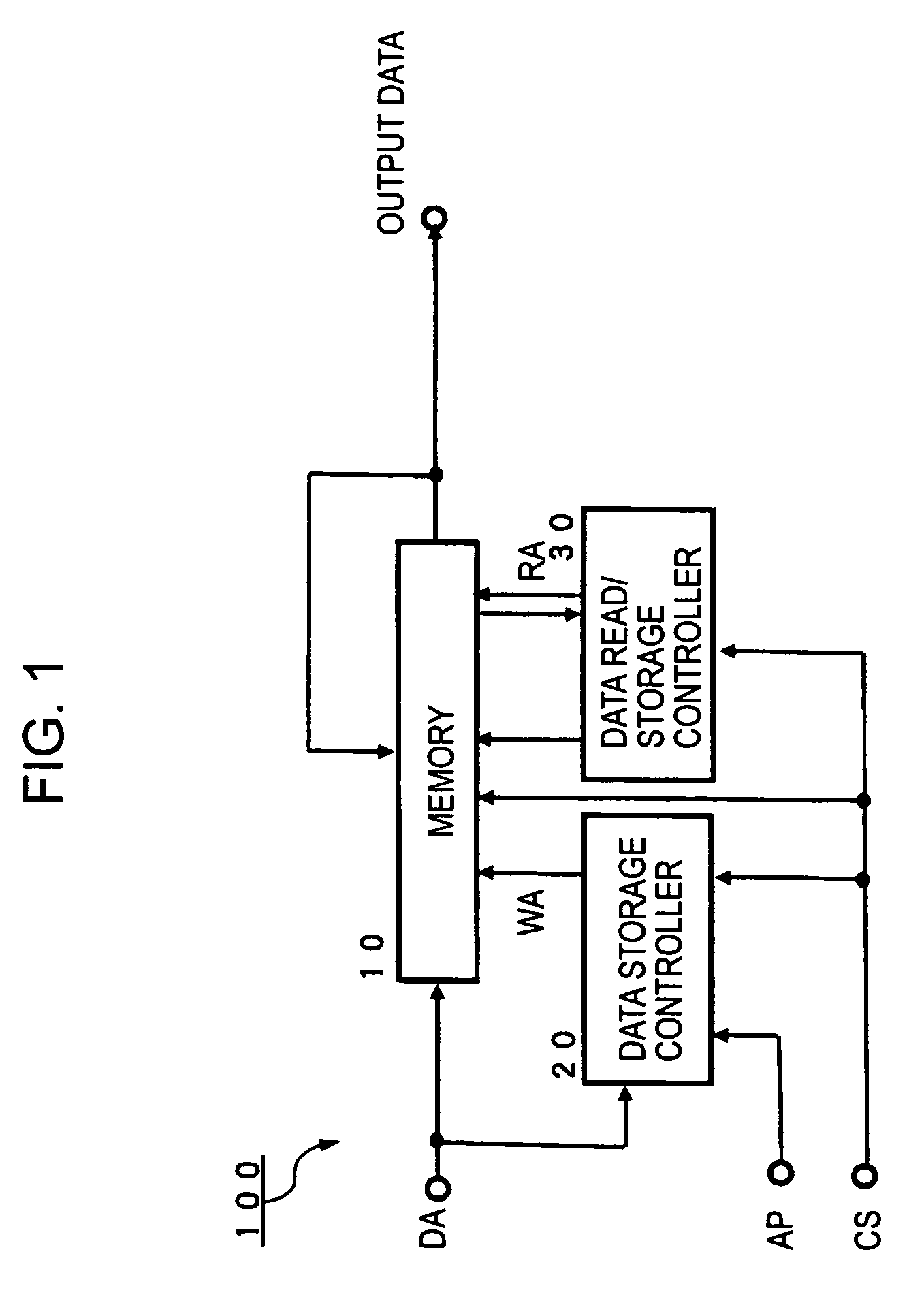 Data storage device, data storage control apparatus, data storage control method, and data storage control program