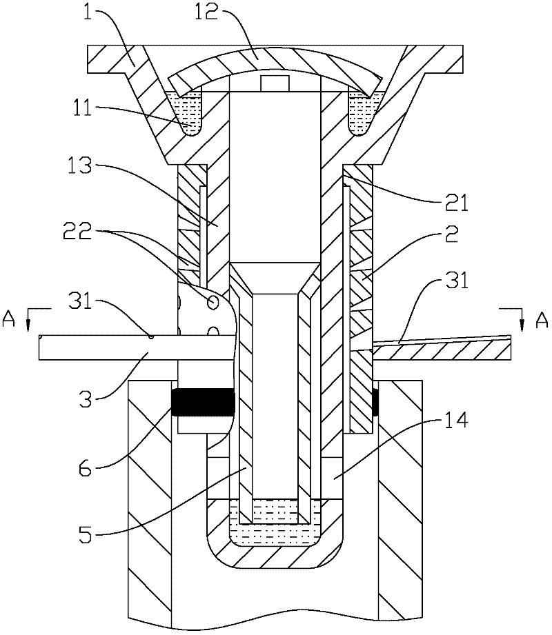 Deep water seepage deodorization floor drain