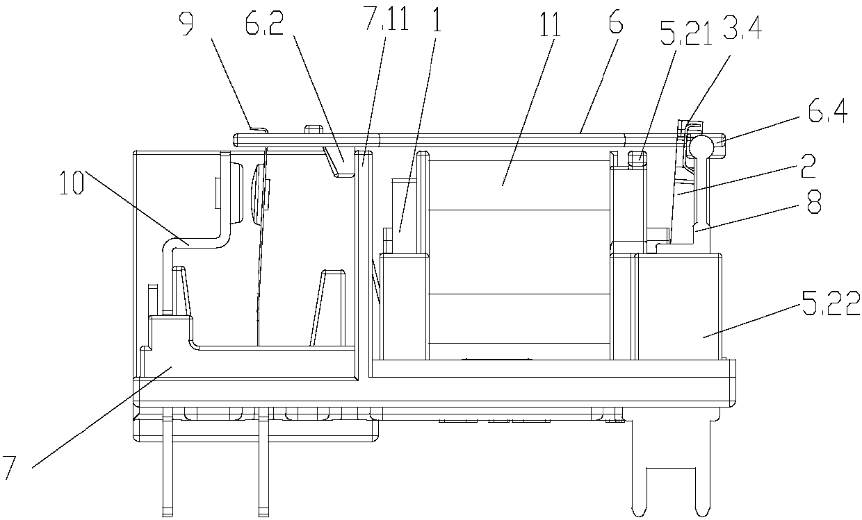 Long-service small-sized electromagnetic relay