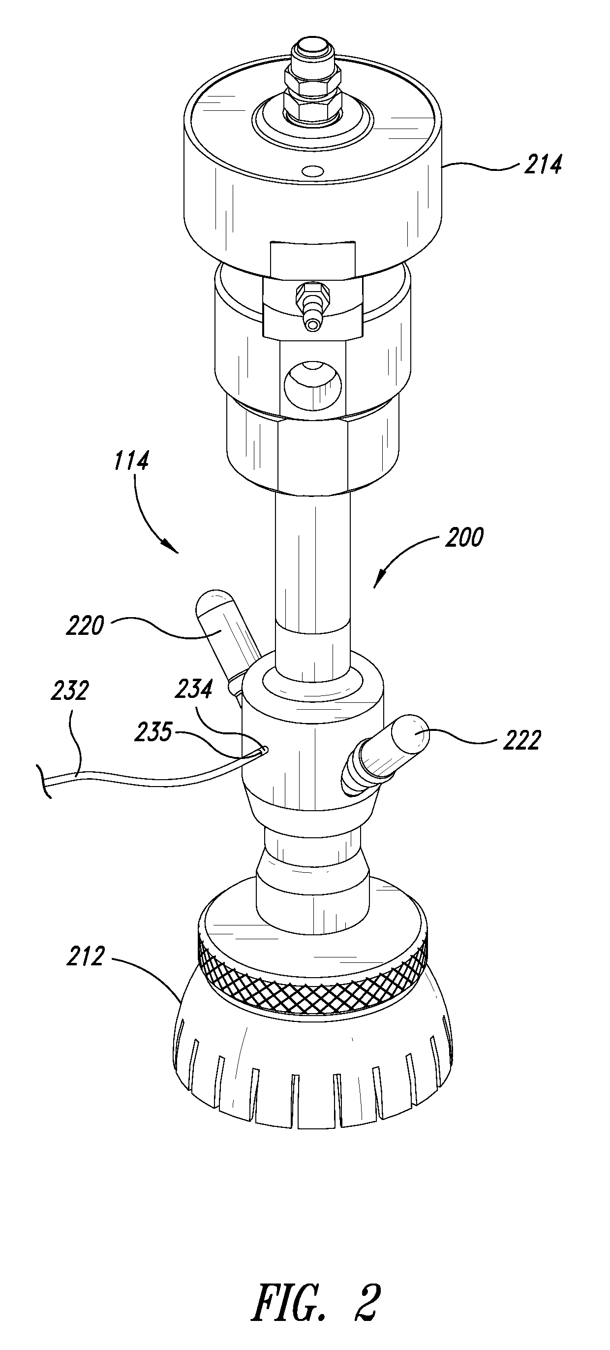 Vented cutting head body for abrasive jet system