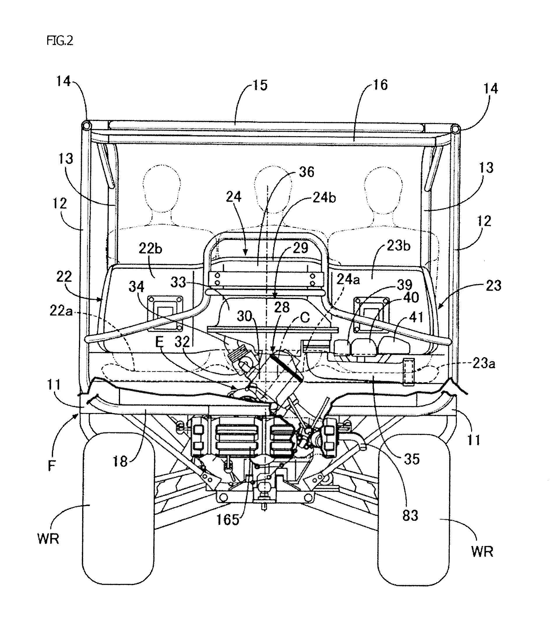 Power unit for vehicle