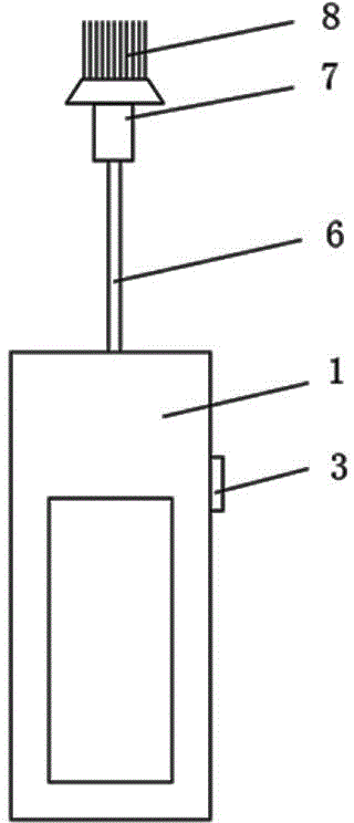 Acoustic vibration brush and cleaning method adopting acoustic vibration brush