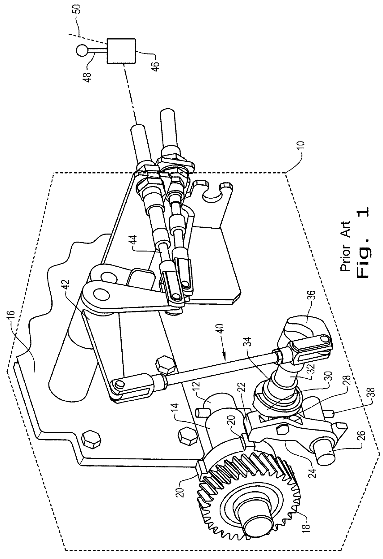 Parking lock pre-selection system