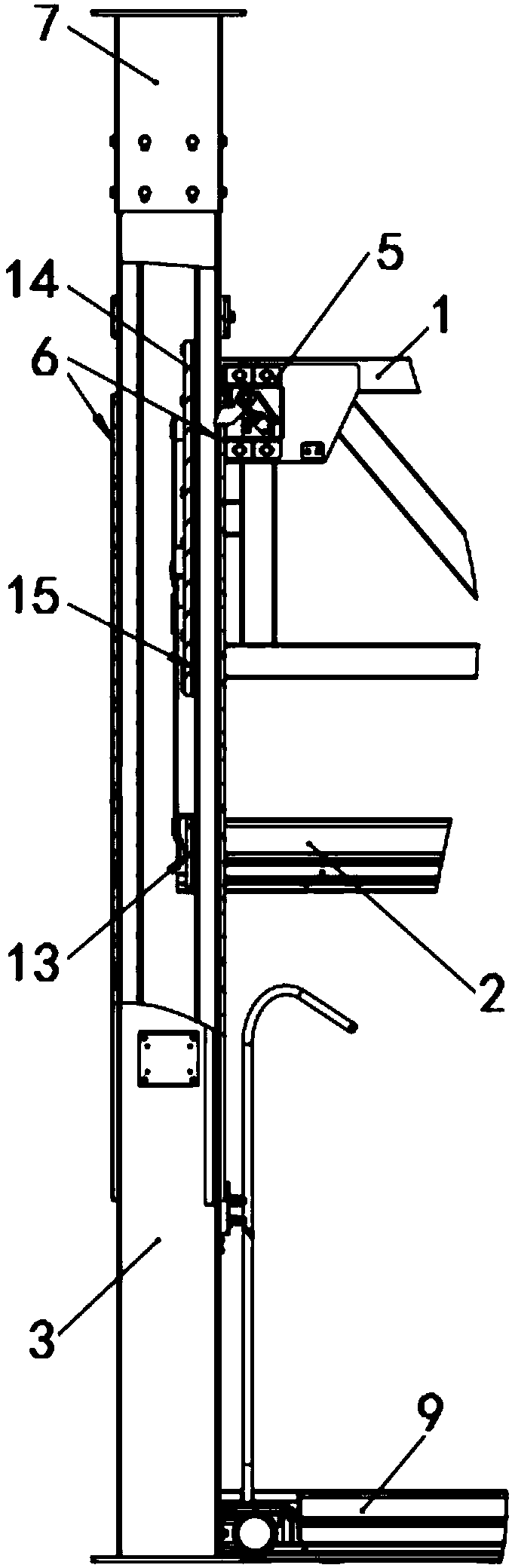 Cantilever type intelligent parking garage