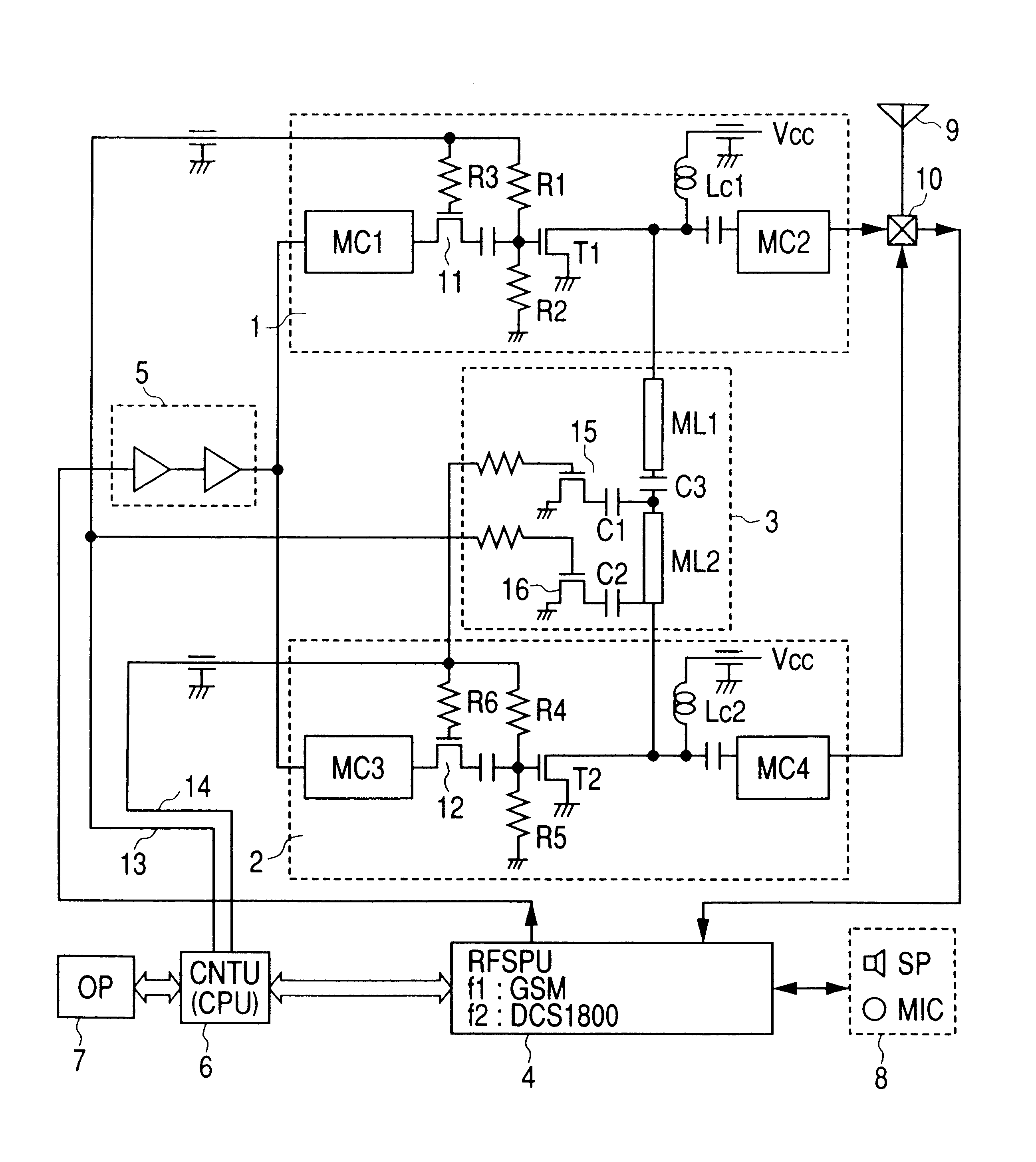 Mobile telephone apparatus