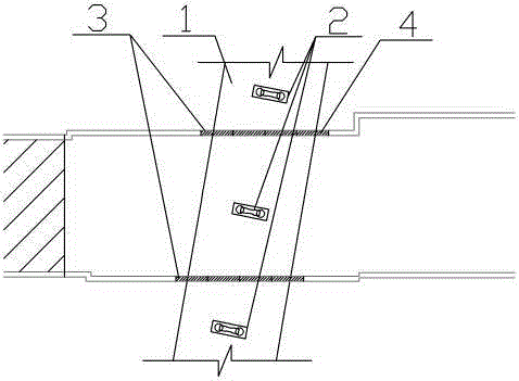 Construction method of underground continuous wall below viaduct