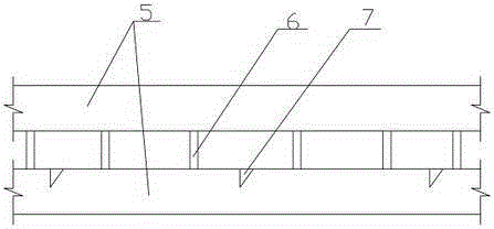 Construction method of underground continuous wall below viaduct