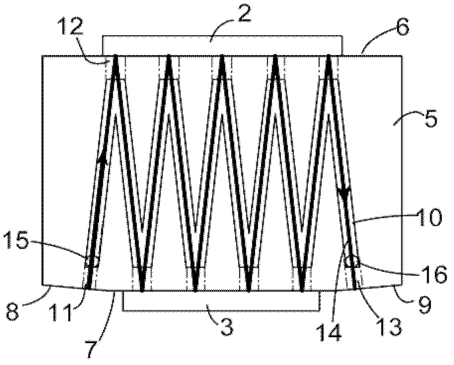 Gas absorption tank used in absorption spectrum determination