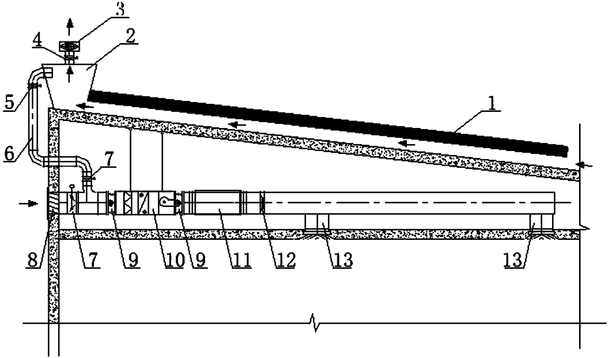 A sloping roof photovoltaic efficiency and fresh air preheating system