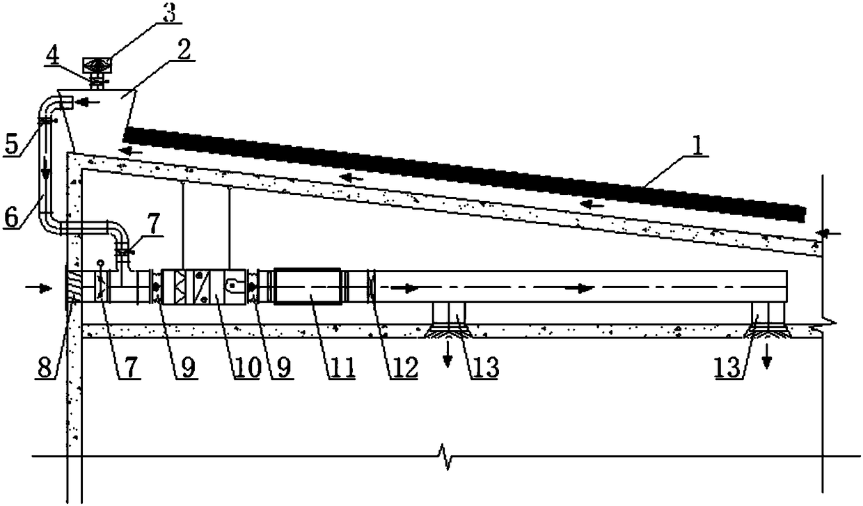 A sloping roof photovoltaic efficiency and fresh air preheating system