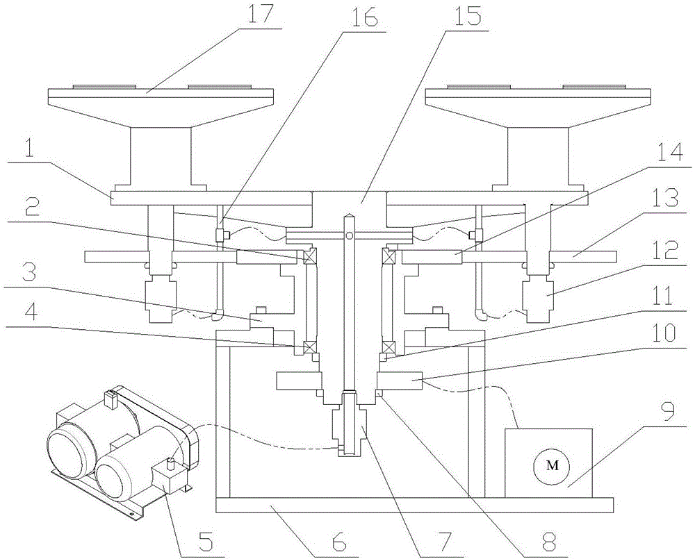 Adsorption and transmission system of polishing machine