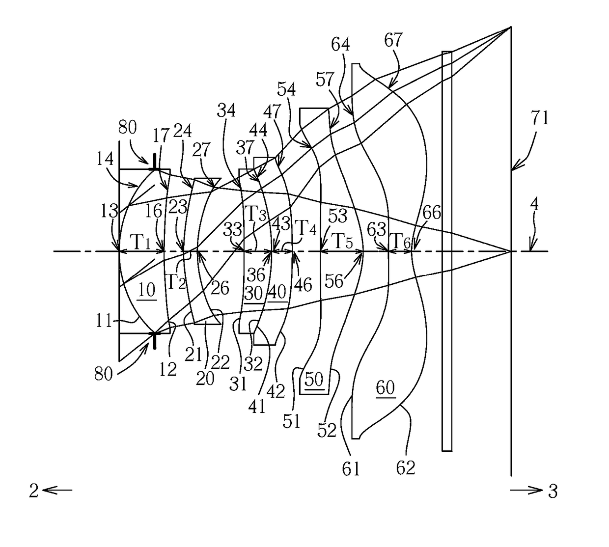 Optical lens set