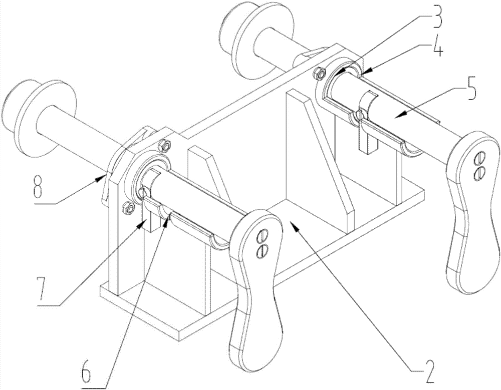 Side locking device for lifting appliance on electrophoresis conveying line