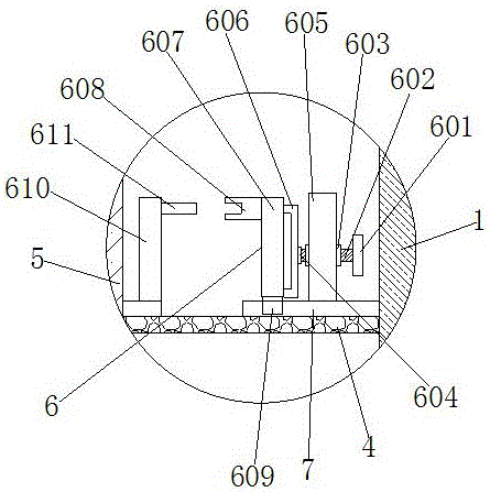 Distribution box with electric meter clamping function