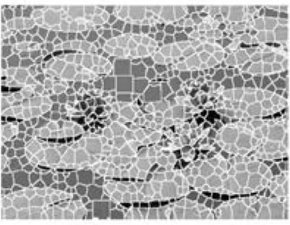 Image segmentation method, system and medium based on image feature density peak search