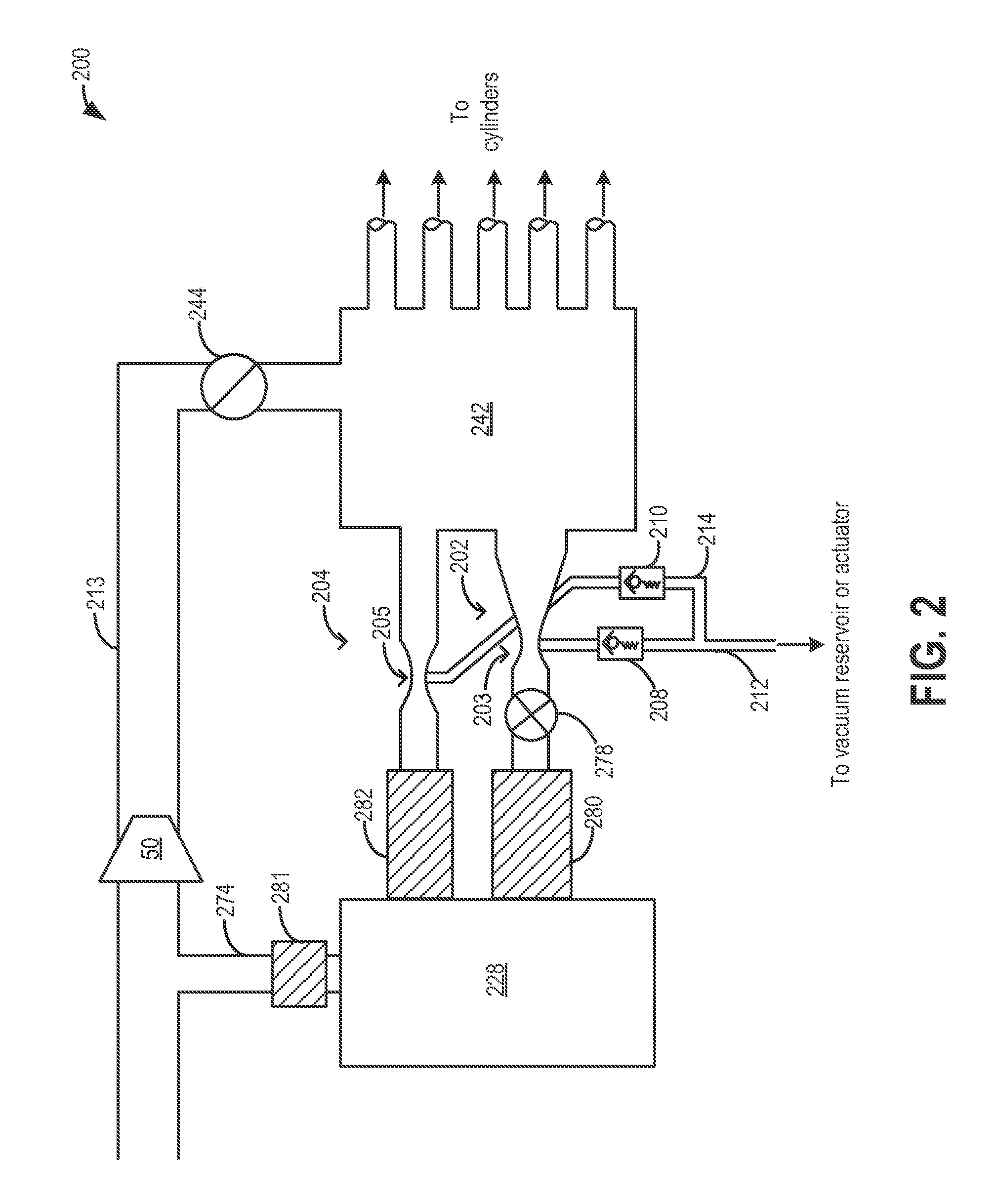 Crankcase ventilation and vacuum generation