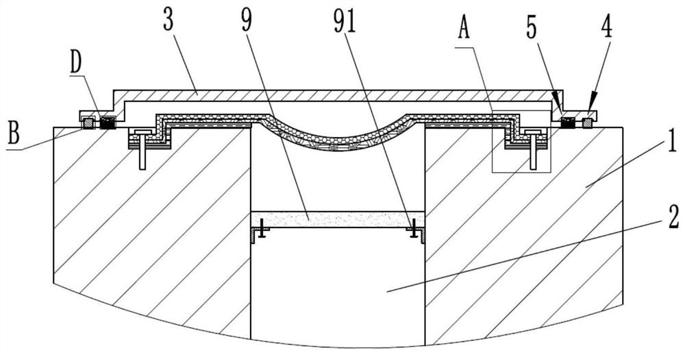 Building wall deformation joint construction structure