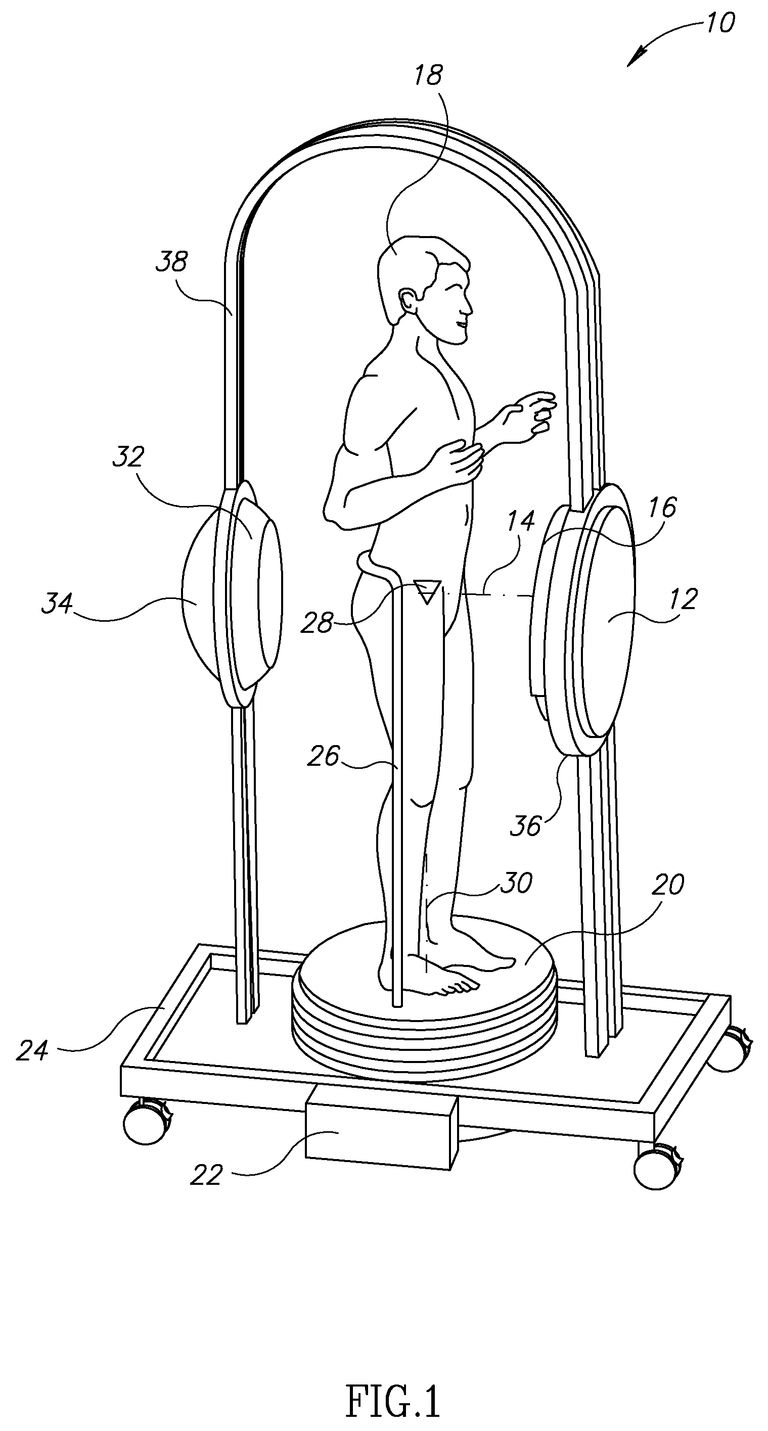 Radiotherapy system with turntable