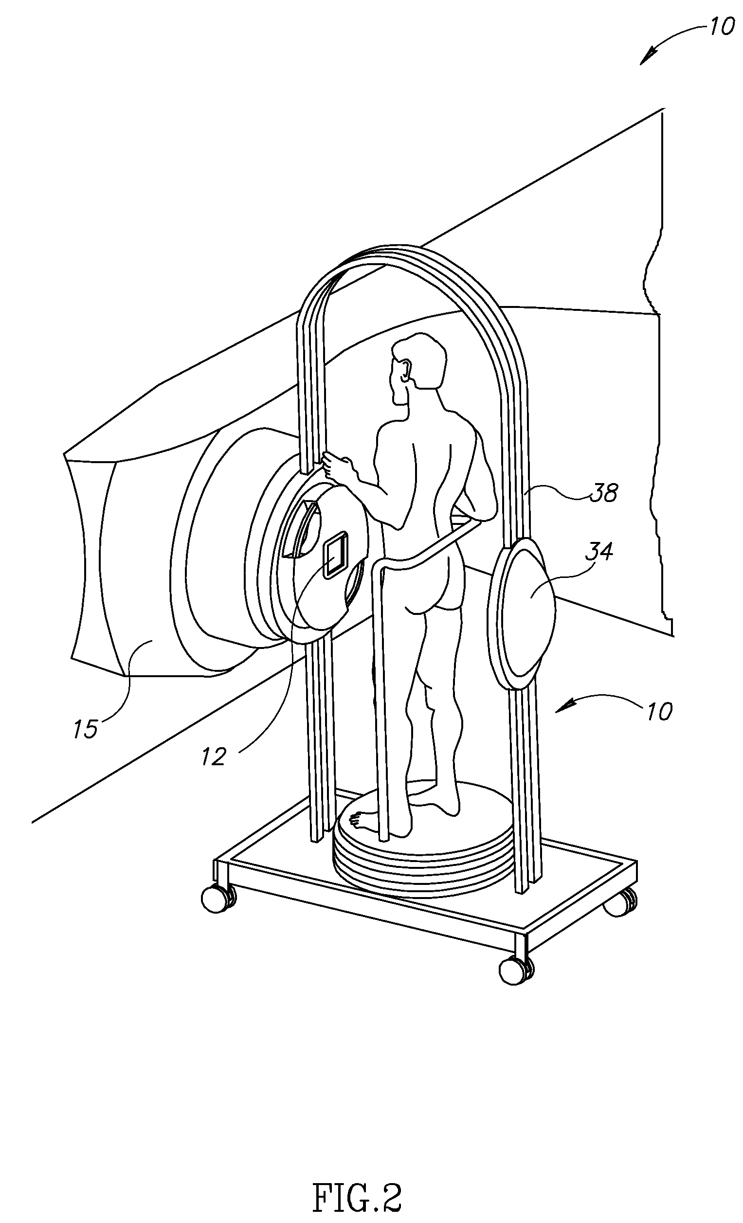 Radiotherapy system with turntable