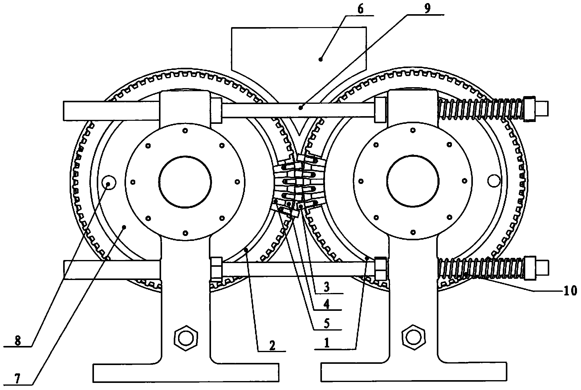 Rotary plunger type straw granulator