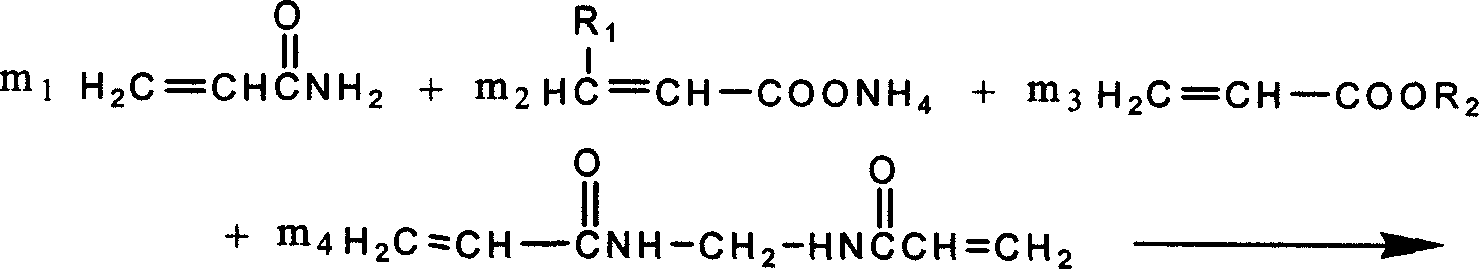 Method for preparing rapidly crosslinkable and easily breakable macromolecule thickener