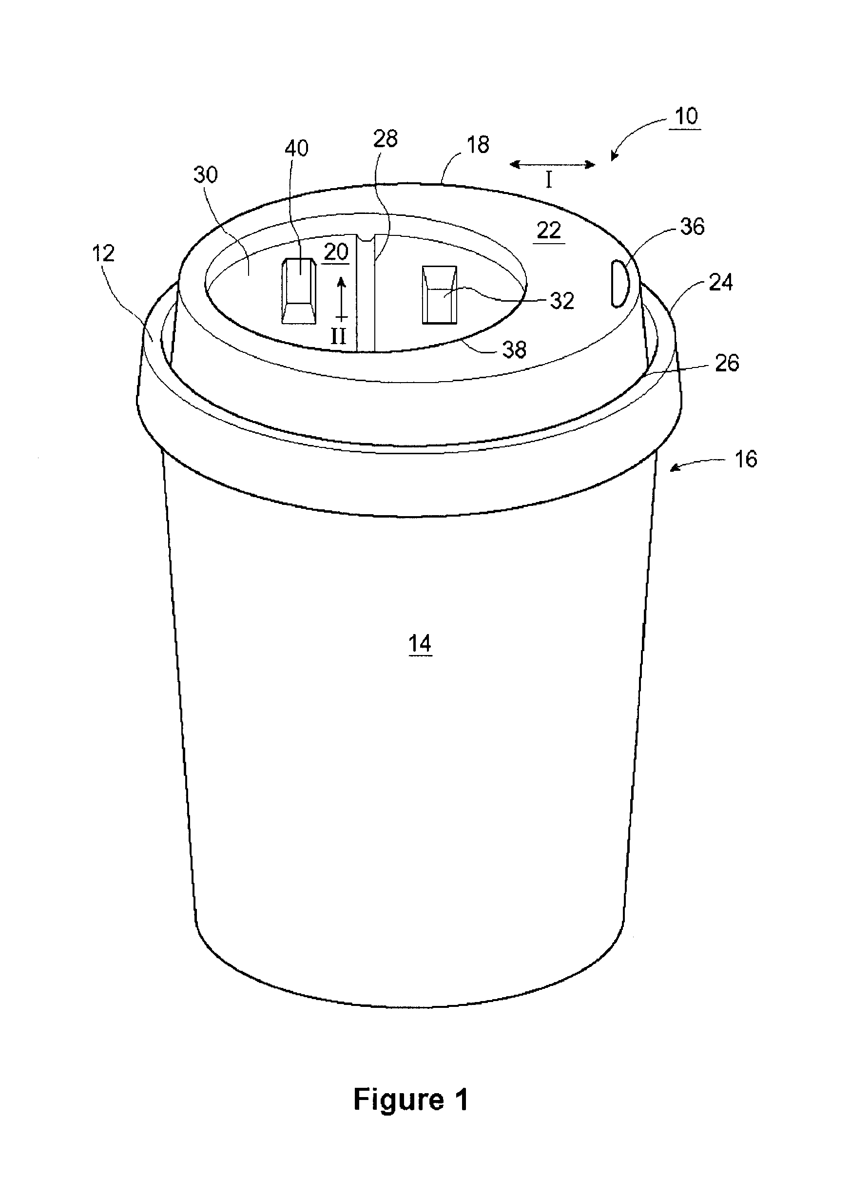 Disposable cup lid with condiment tab