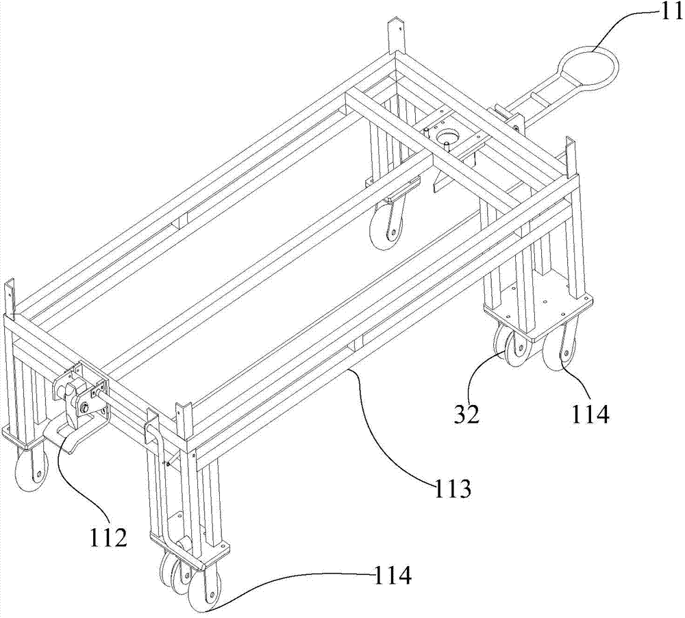 Automatic material line-following conveying system