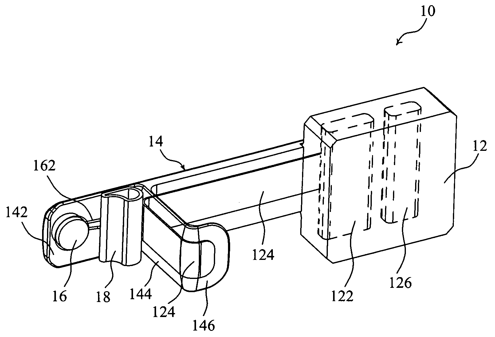 Hidden security device and container using the same