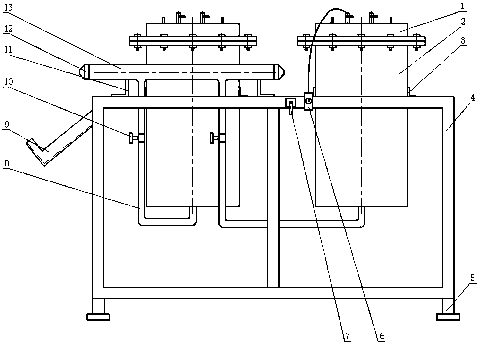 Device for coating surface of prestressed steel strand with slow binder