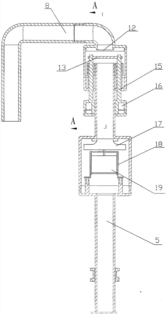 Water closet with deodorizing device