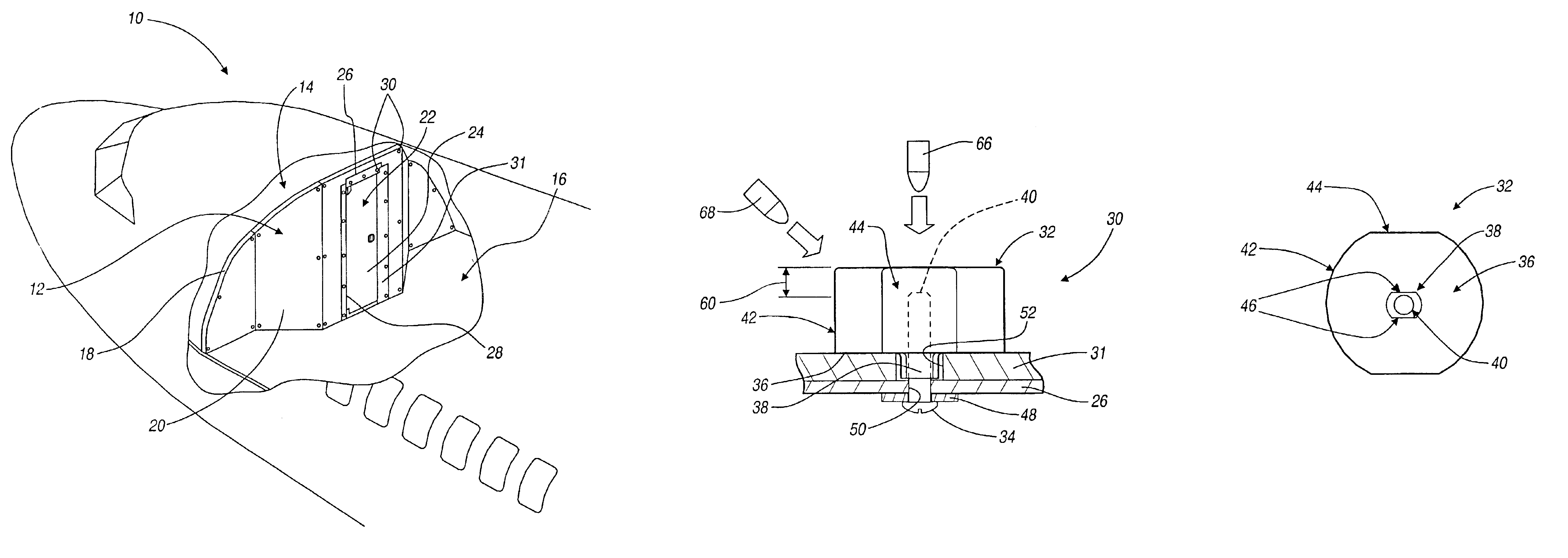 Ballistic resistant cap nut