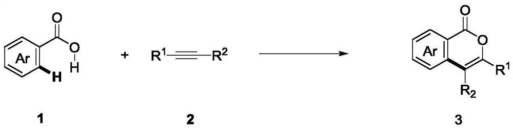 Method for electrochemical synthesis of isocoumarin compound