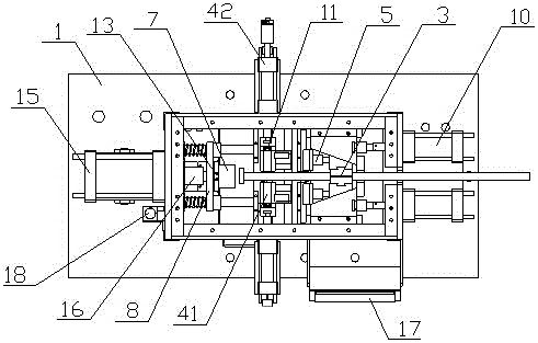 Heated upsetting processing device for ends of steel reinforcements