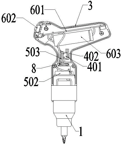 Electric tool triggered by pressure