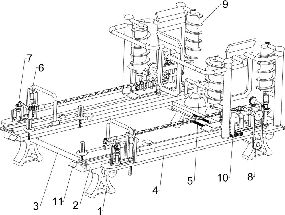 Batch drilling device for PVC boards