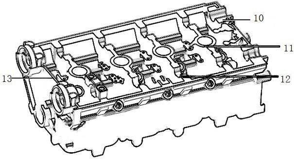 Secondary composite casting bimetal forming method