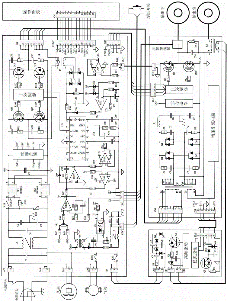 Double-contravariant alternating square wave argon tungsten-arc welder and control method thereof