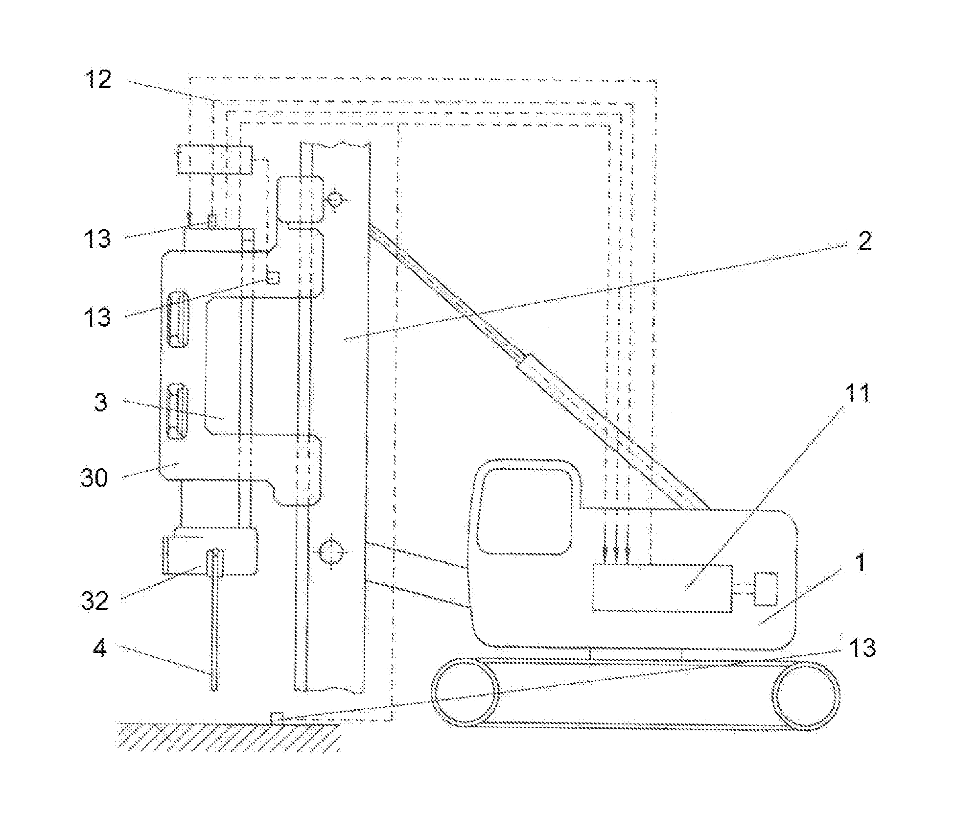 Apparatus for pile-driving or drilling