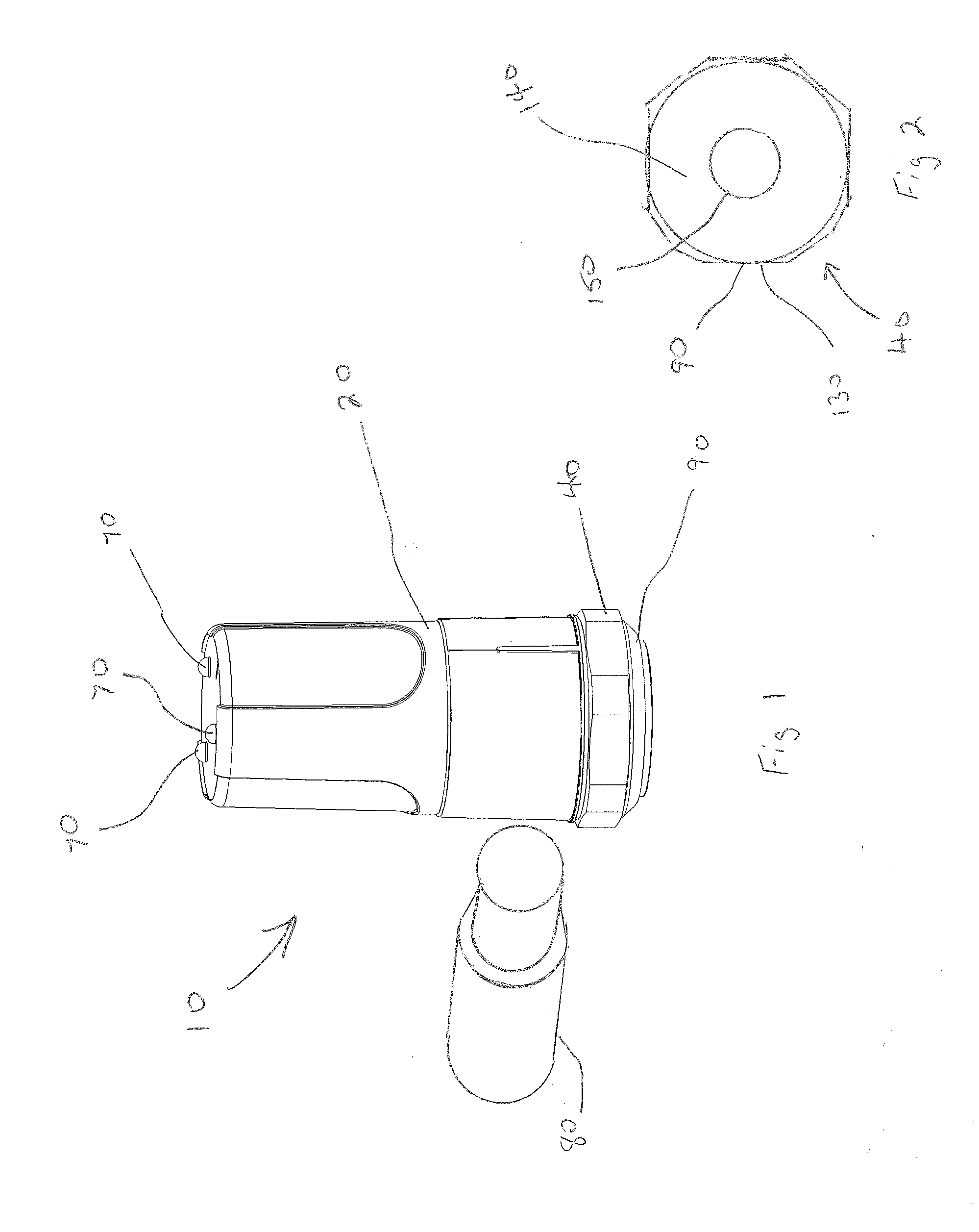 Warning device for monitoring a health status of a bearing mounted to a piece of rotating industrial machinery