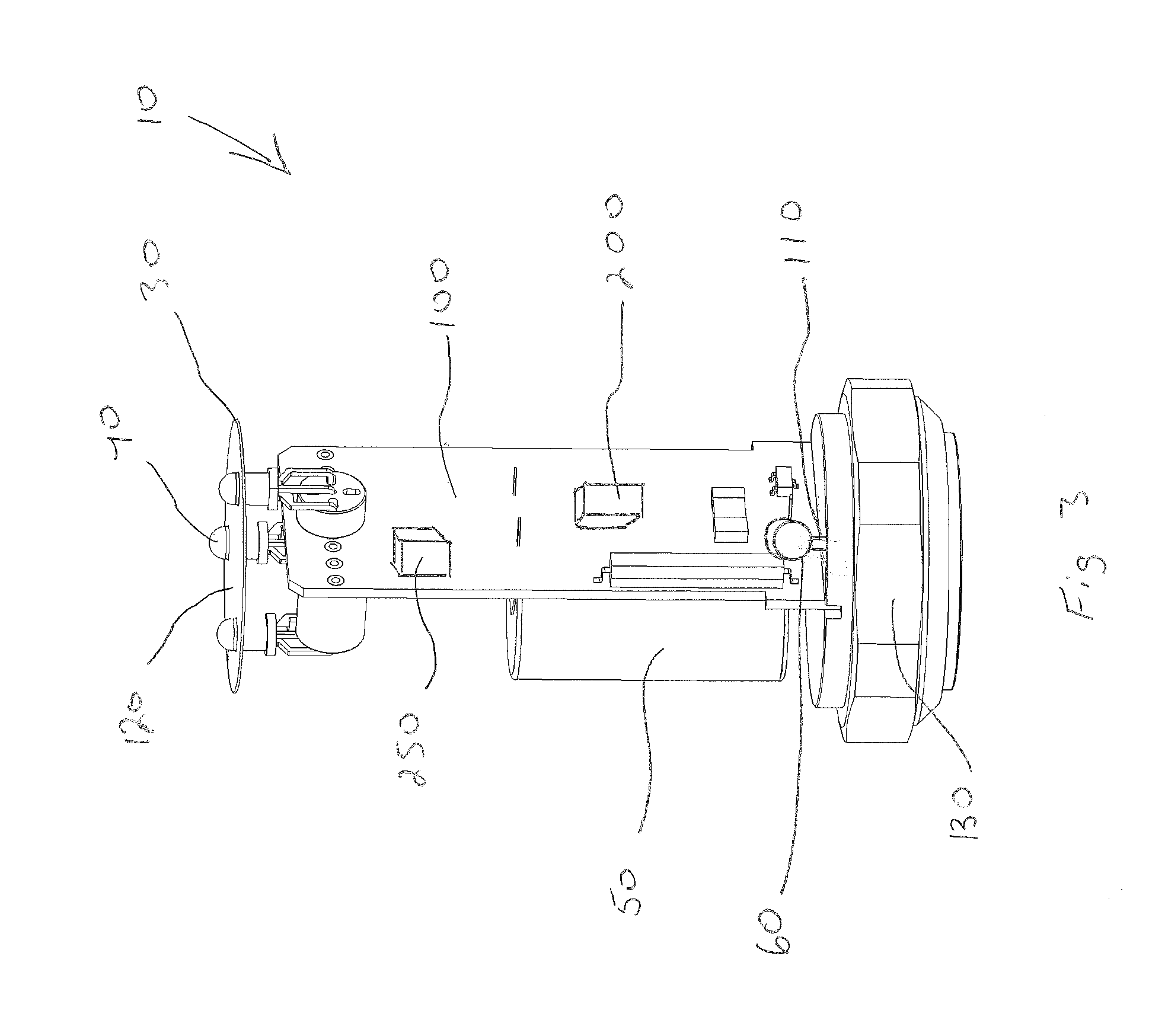 Warning device for monitoring a health status of a bearing mounted to a piece of rotating industrial machinery