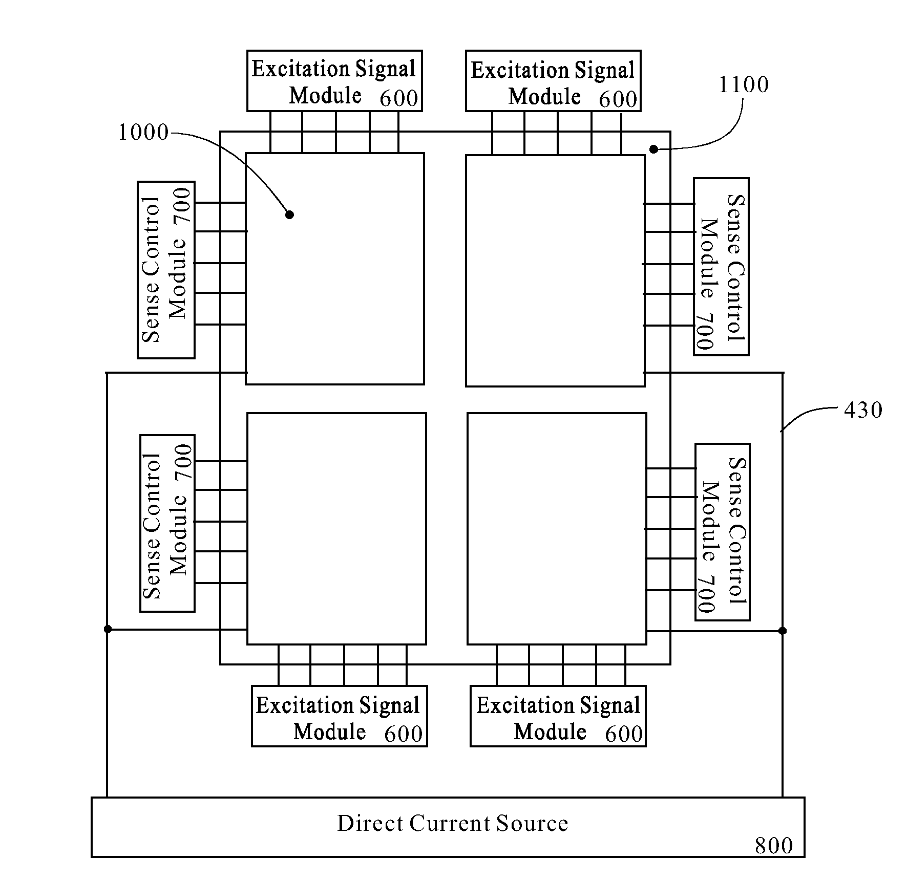 Mutual capacitance touch screen and combined mutual capacitance touch screen