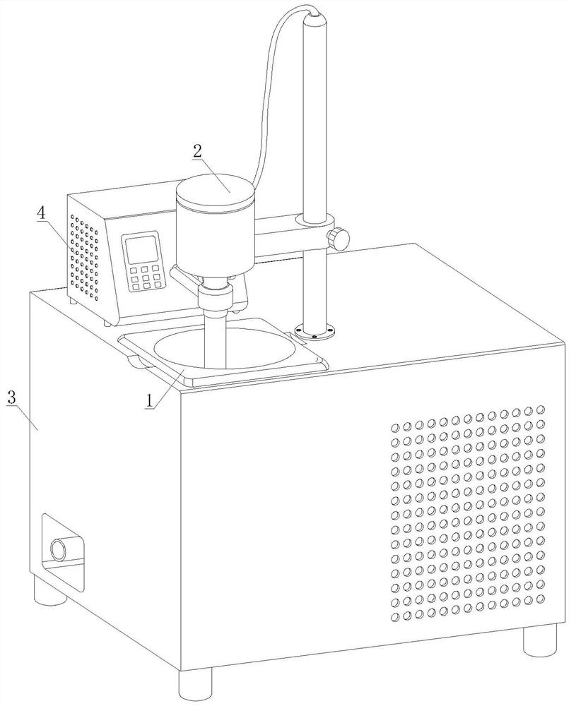 High-speed homogenizer with sound wave coordinated dispersion and temperature control structure