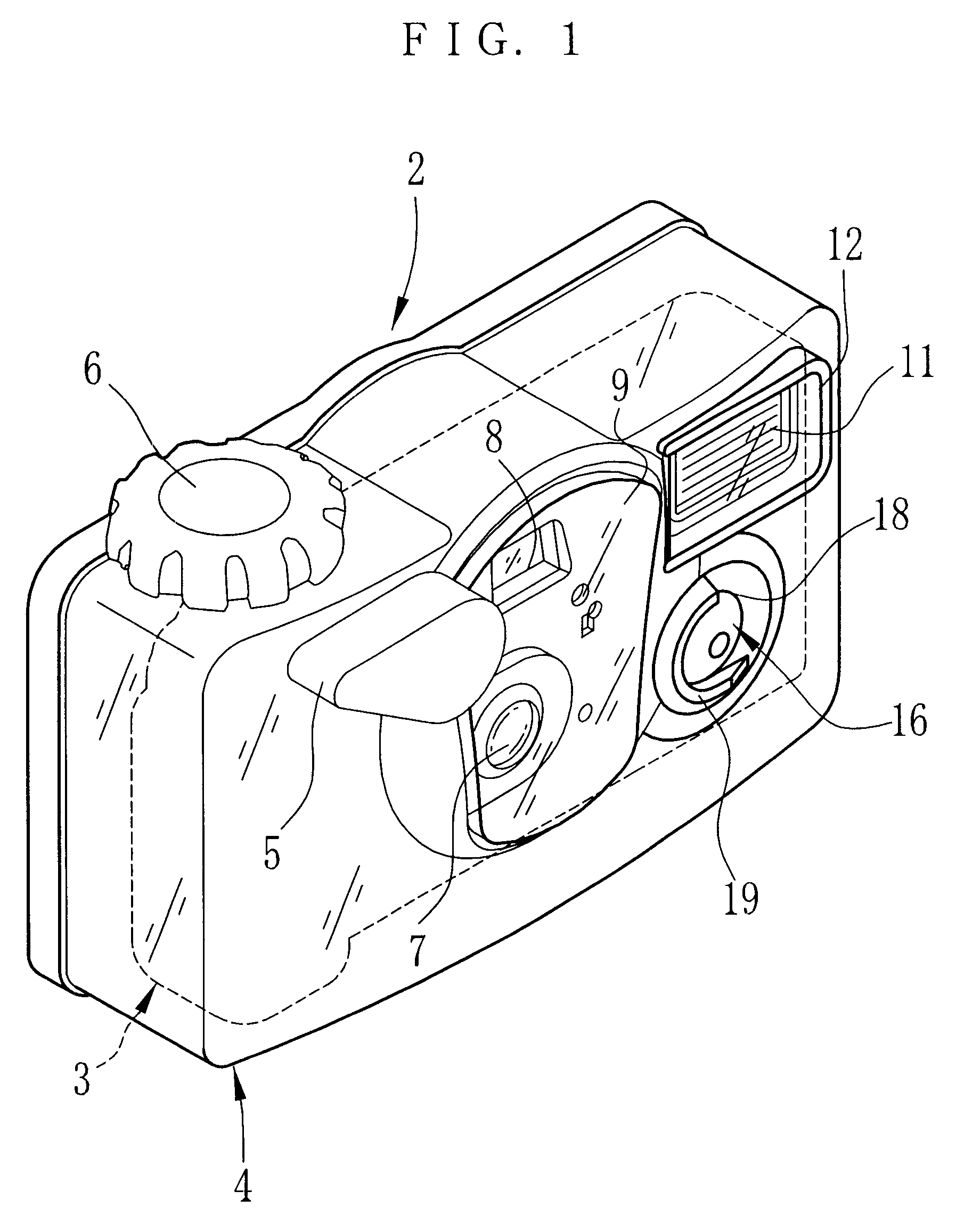 Waterproof type lens-equipped film unit and method of assembling the same