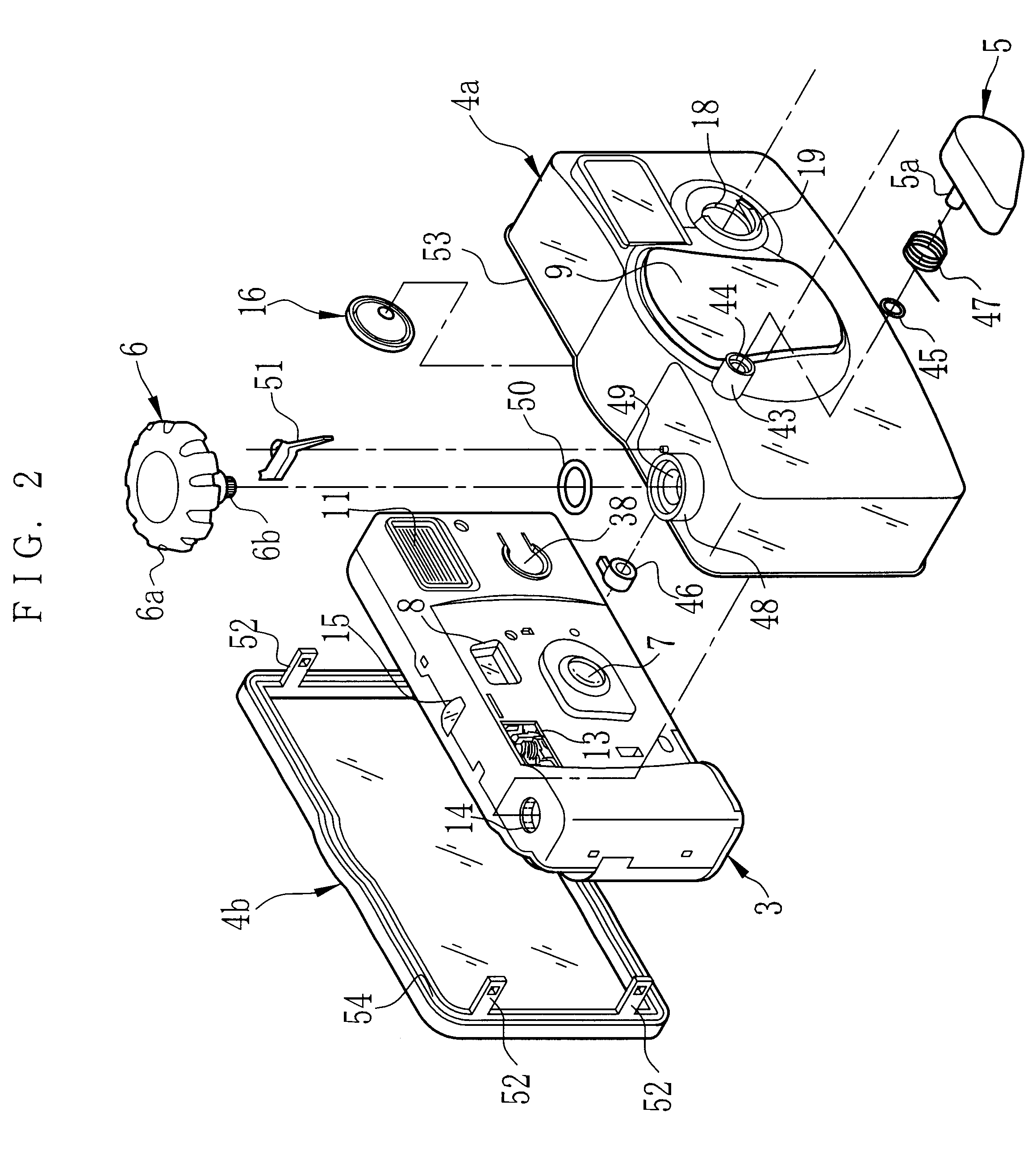 Waterproof type lens-equipped film unit and method of assembling the same